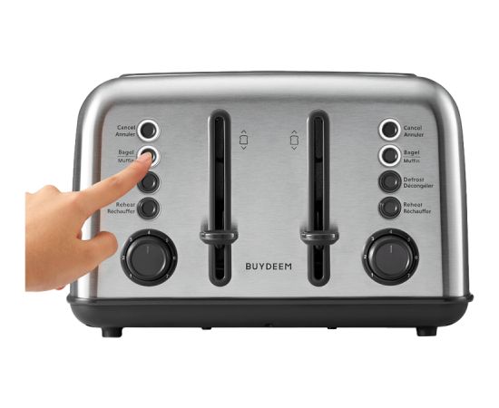 BUYDEEM 4 Slice Toaster, model DT640E, color Stainless Stell, EU