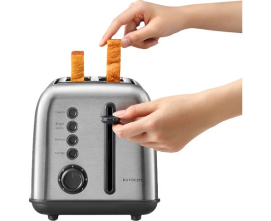 BUYDEEM 2 Slice Toaster, model DT620E, color Stainless Steel, EU