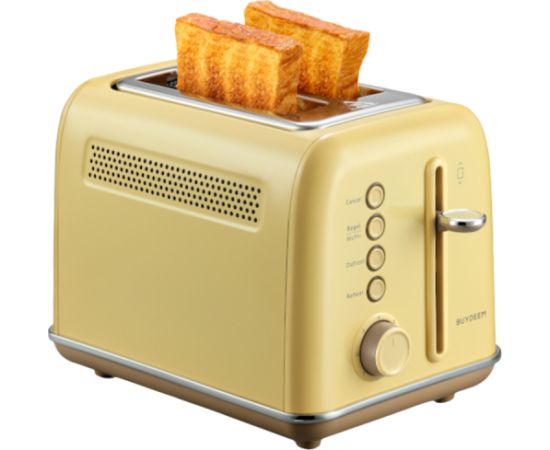 BUYDEEM 2 Slice Toaster, model DT620E, color Mellow Yellow, EU