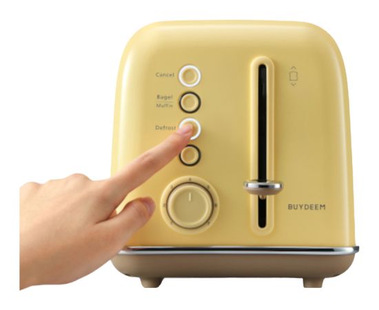 BUYDEEM 2 Slice Toaster, model DT620E, color Mellow Yellow, EU