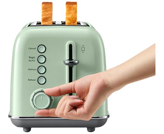 BUYDEEM 2 Slice Toaster, model DT620E, color Cozy Greenish, EU