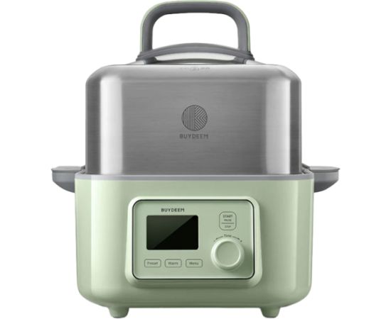 BUYDEEM Multi function Digital Food Steamer, model G564, color Cozy Greenish, EU