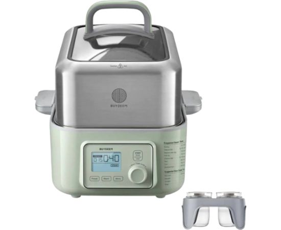 BUYDEEM Multi function Digital Food Steamer, model G564, color Cozy Greenish, EU