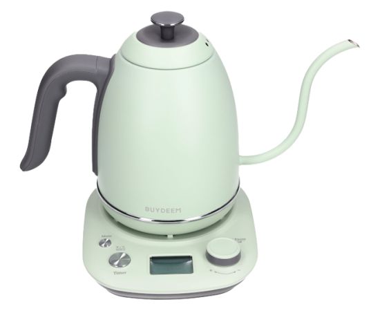 BUYDEEM Electric Gooseneck Coffee Kettle, model K821, color Cozy Greenish EU