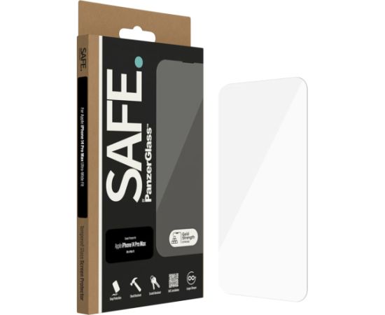 SAFE. by PanzerGlass Screen Protector Apple iPhone 14 Pro Max | Ultra-Wide Fit