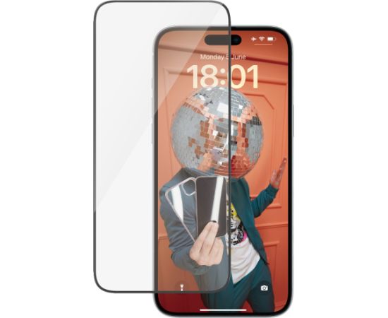 PanzerGlass Screen Protector iPhone 15 Plus | Ultra-Wide Fit w. EasyAligner