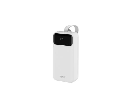 Enerģijas krātuve Savio Power Bank 30000mAh White