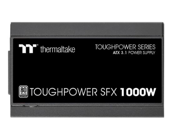 Thermaltake TT Toughpower SFX Platinum 1000W, PC power supply (black, 1x 12VHPWR, 2x PCIe, cable management, 1000 watts)