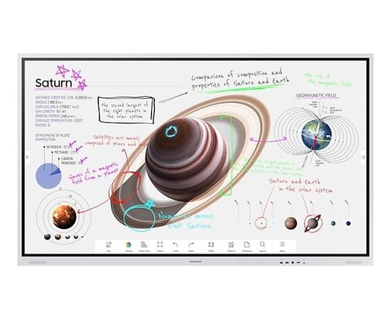 SAMSUNG 85" FLIP WM85B DIGITAL FLIPBOARD,UHD,TOUCH, HDMI X2, DP, TIZEN 6.5 LANDSCAPE