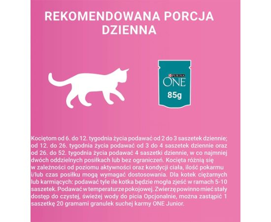 PURINA ONE JUNIOR łosoś/marchew 85g