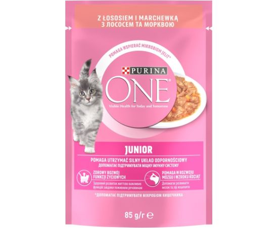PURINA ONE JUNIOR łosoś/marchew 85g