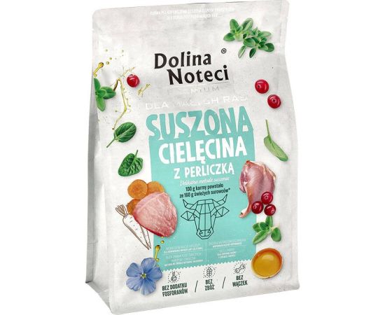 DOLINA NOTECI Premium Small breeds Veal with guinea fowl - dry dog food - 3kg