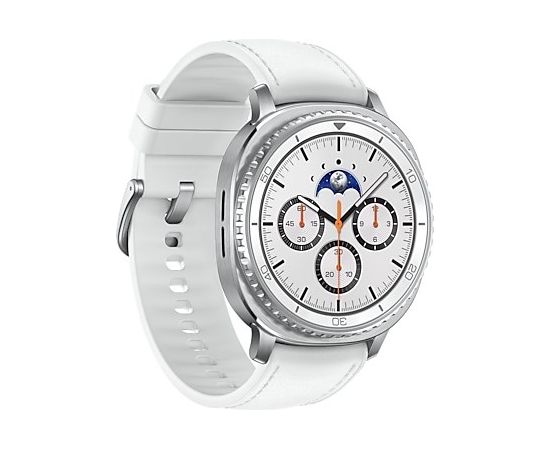 Samsung Galaxy Watch 8 Classic 3.3 cm (1.3") AMOLED 46 mm Digital 438 x 438 pixels Touchscreen Silver Wi-Fi GPS (satellite)