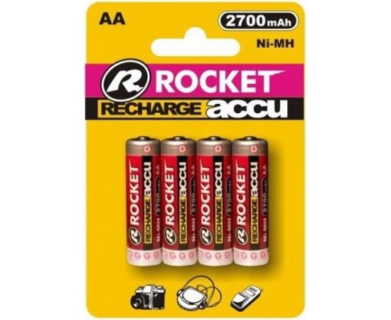 Rocket rechargeable HR6 2700mAh Блистерная упаковка 4шт.