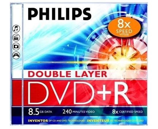 PHILIPS DVD+R DL 8.5GB JEWEL CASE