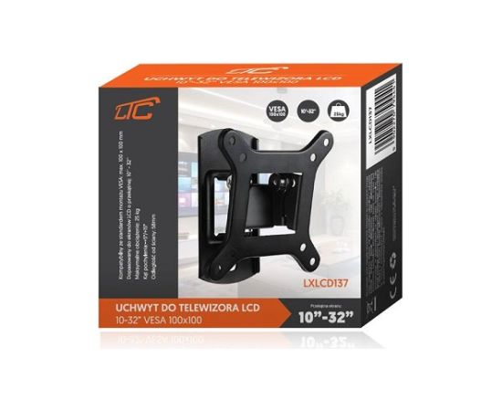 Lamex LXLCD137 Sienas kronšteins TV līdz 32" / 25kg TV un monitoru stiprinājumi, kronšteini