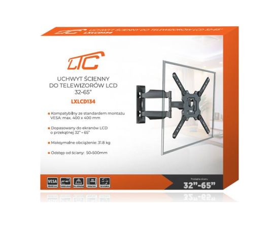 Lamex LXLCD134 TV Sienas Grozamais kronšteins TV līdz 65" / 31.8kg