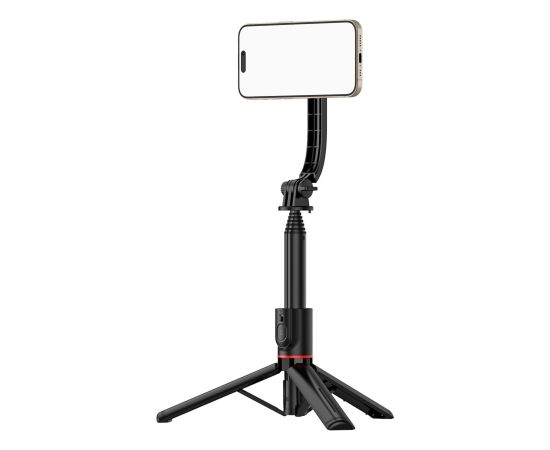 Evelatus Universālais MagStick Selfie Statīvs ar Magnētu + Bluetooth Tālvadība Izvelkamais Tālruņa Statīvs Melns