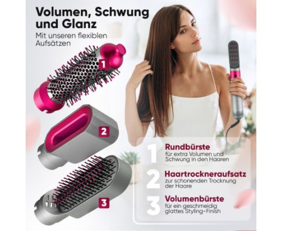 Hot air styler ProfiCare, gray-pink