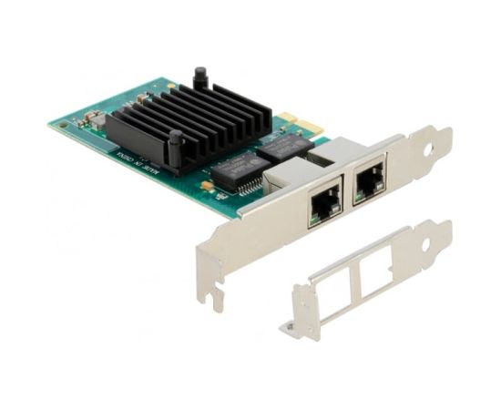 DeLOCK PCIe x1 to 2x RJ45 Gbit, LAN adapter (Intel i350)