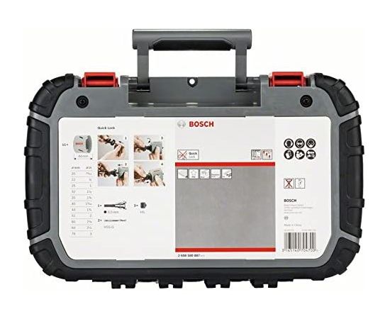 Bosch HSS bimetal universal hole saw set, 17 pieces