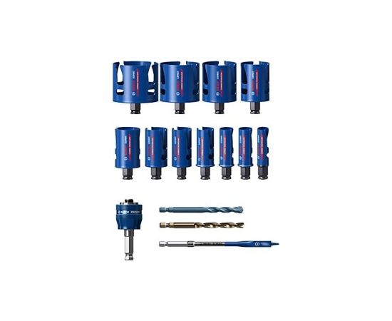 Bosch Expert hole saw set 'Construction Material', O 20-76mm, 15 pieces (with Power Change Plus adapter)