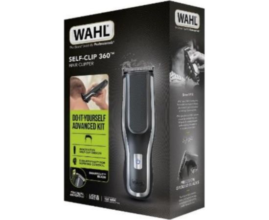 Wahl Self-Clip 360 Black, Silver Lithium-Ion (Li-Ion)