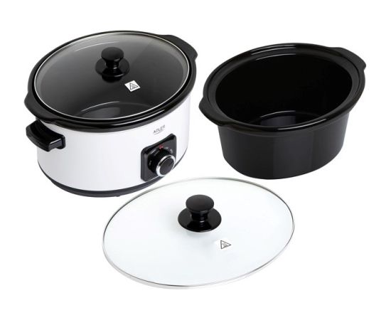 Adler AD 6413W Slow cooker 5.8 l White