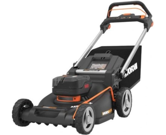 Akumulatora zāles pļāvējs Worx WG748E; 40 V; 2x4,0 Ah akum.