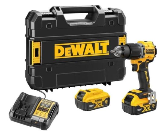 Akumulatora triecienurbjmašīna-skrūvgriezis DeWalt DCD799P2T-QW; 18 V; 2x5,0 Ah akum.