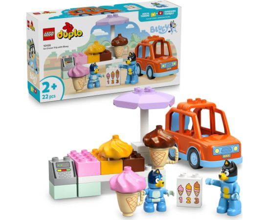 LEGO DUPLO BLUEY Wyprawa po lody z Blue 10458