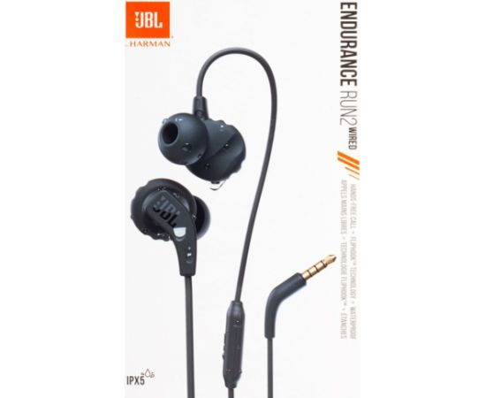 JBL   JBL Endurance Run 2 Waterproof Wired Headphones - Black