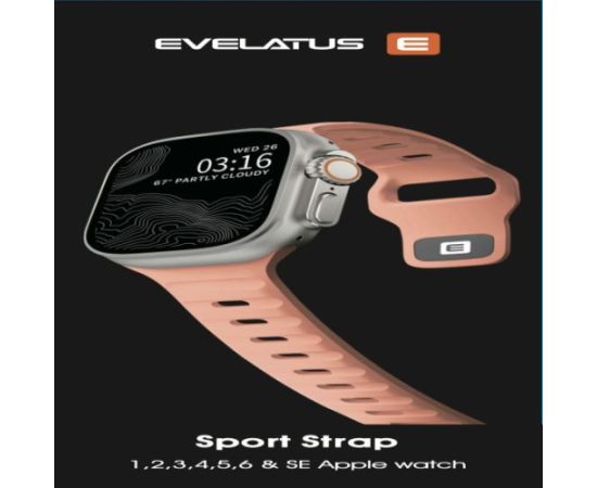 Evelatus   Watch 42/44/45 Sport Silicone Loop Light Pink