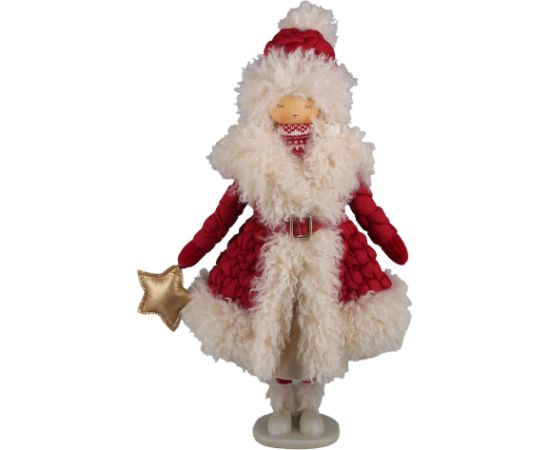 Decoration FAB MARIA H49cm, elf, red