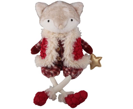 Decoration FAB HENRI H51cm, fox, red