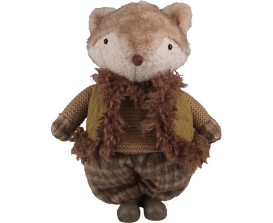 Decoration FAB ROBIN H37.5cm, fox, green