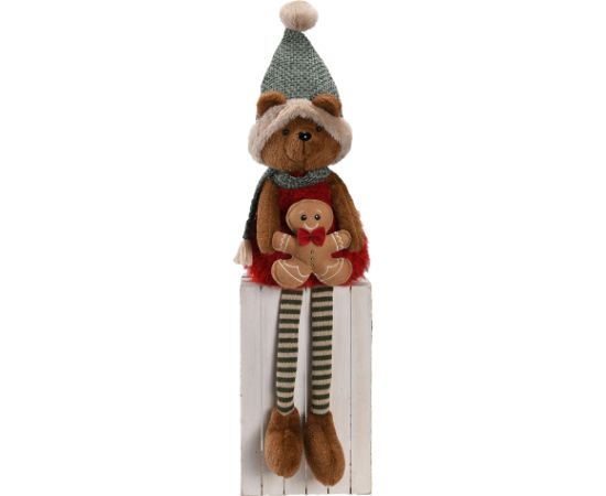 Decoration FUN DORIS H70cm, bear with gingerbread