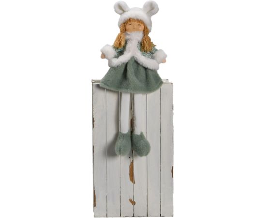 Decoration FUN ELLI H40cm, jõulutüdruk, green