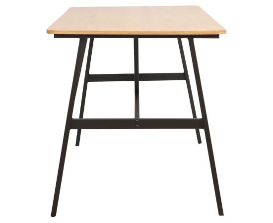 Dining table SVEA 140x70xH76cm, ash/black
