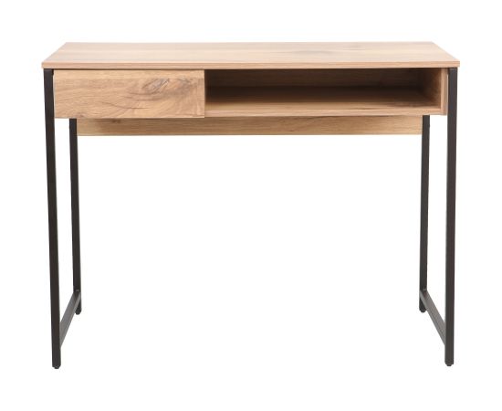 Desk DIMITRA 100x50xH76cm, rustic/black