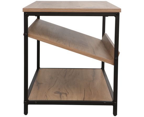 Shoe rack DIMITRA 80x40xH45cm, rustic/black