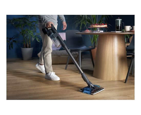 Philips 8000 series XC8057/01 stick vacuum/electric broom Battery Dry&wet Cyclonic Bagless 0.6 L Aqua colour, Black
