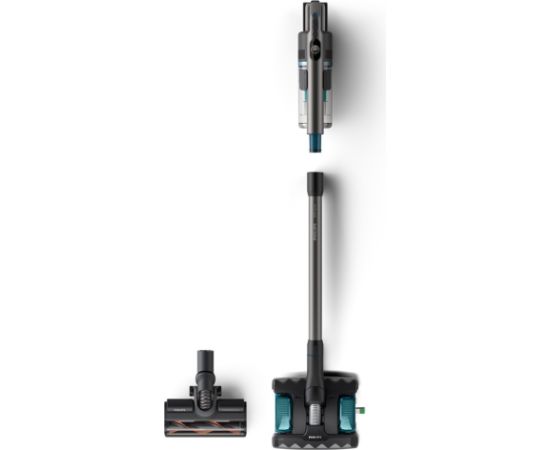 Philips 8000 series XC8057/01 stick vacuum/electric broom Battery Dry&wet Cyclonic Bagless 0.6 L Aqua colour, Black