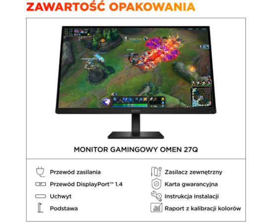 HP OMEN 27 inch QHD 180Hz Gaming Monitor - 27q G2