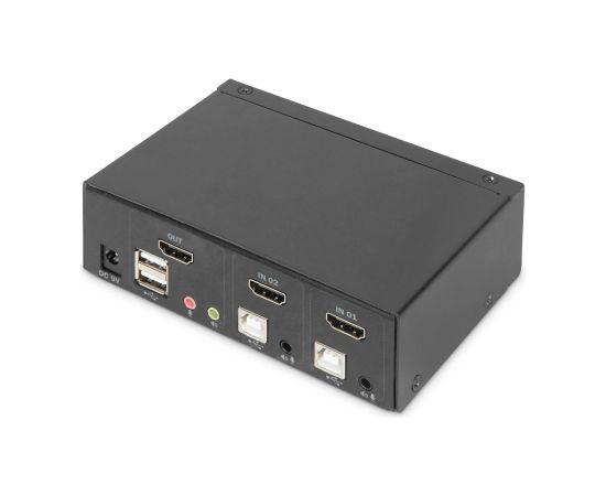 Digitus KVM Switch, 2 Port, Single Display, 4K, HDMI®