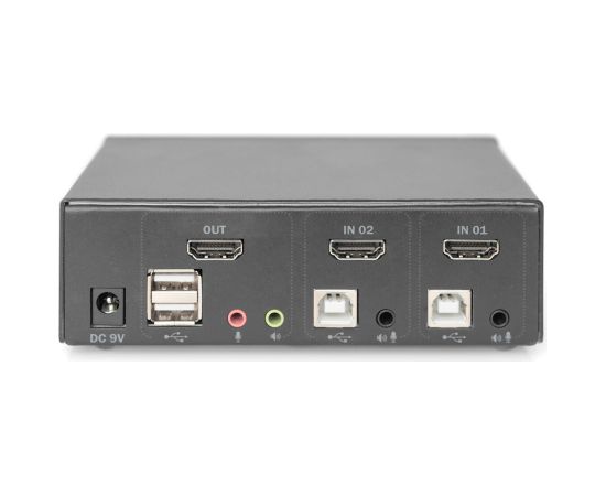 Digitus KVM Switch, 2 Port, Single Display, 4K, HDMI®