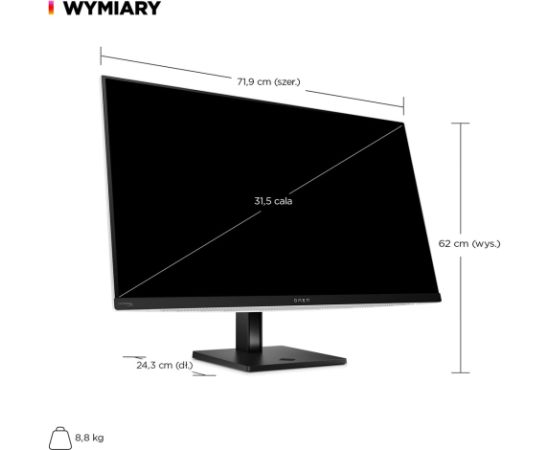 HP OMEN Transcend 31.5 inch UHD 240Hz OLED Gaming Monitor - Transcend 32