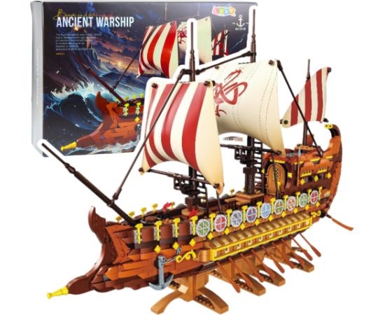 Leantoys Ancient Roman Ship Building Blocks 2073 pcs.