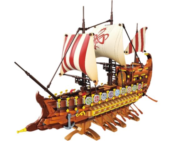 Leantoys Ancient Roman Ship Building Blocks 2073 pcs.