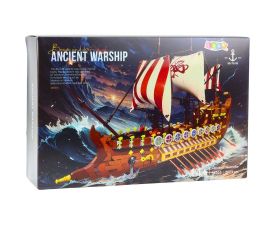 Leantoys Ancient Roman Ship Building Blocks 2073 pcs.